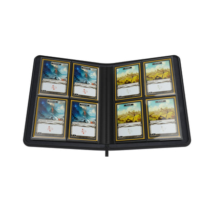 Zip-Up Album 8-Pocket: Black - Album Đựng Thẻ Bài Cao Cấp - Gamegenic