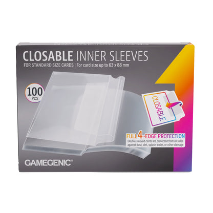 Gamegenic Closable Inner Sleeves 64x89 mm