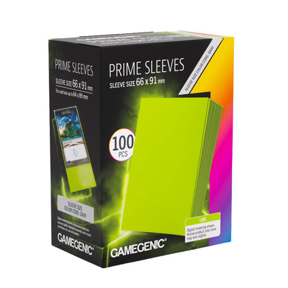 Gamegenic Prime Sleeves Lime 66x91