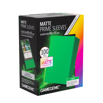 Gamegenic Matte Prime Sleeves Green 66x91 mm