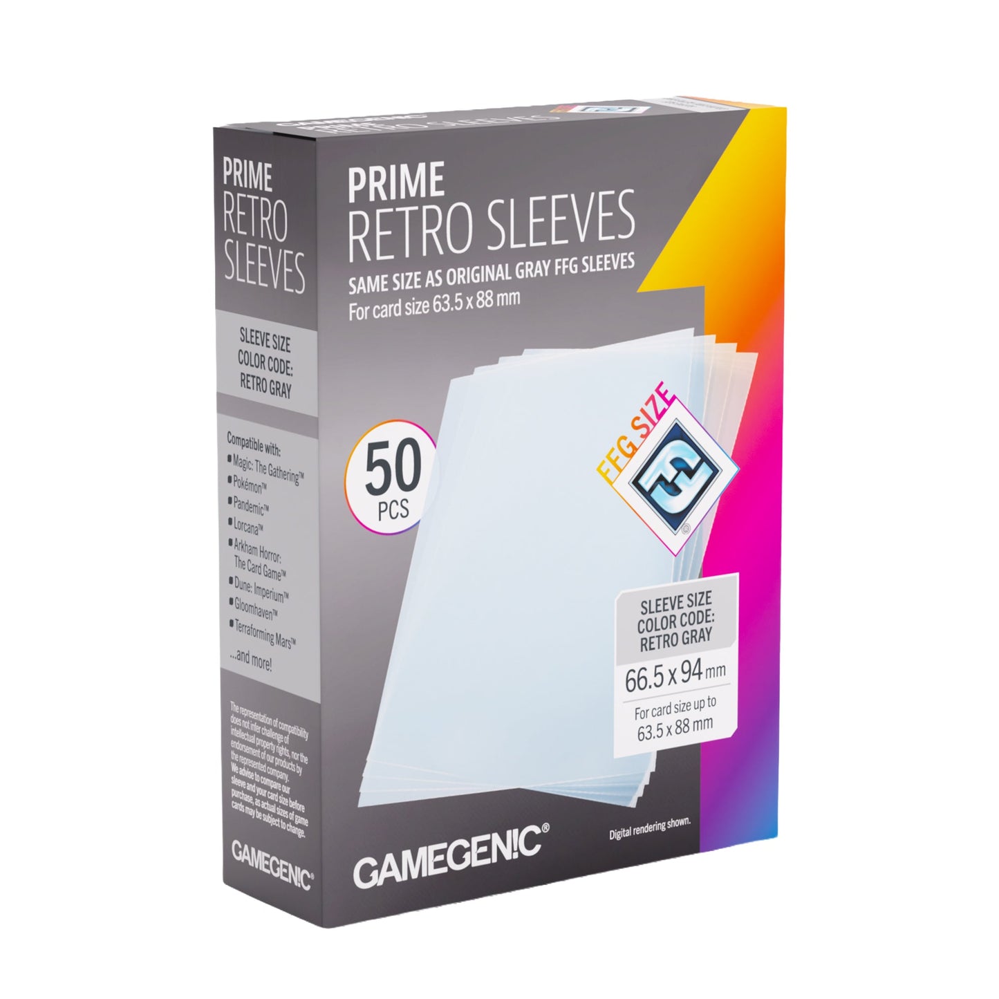 Gamegenic Prime Retro Sleeves 66.5x94