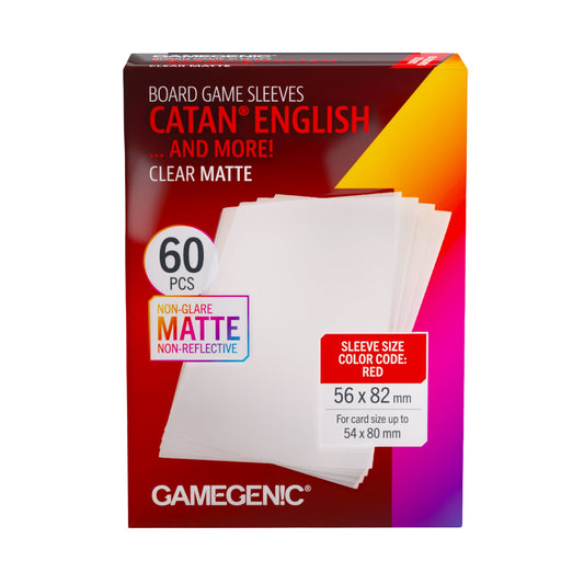 Gamegenic Board Game Sleeves CATAN English Clear Matte