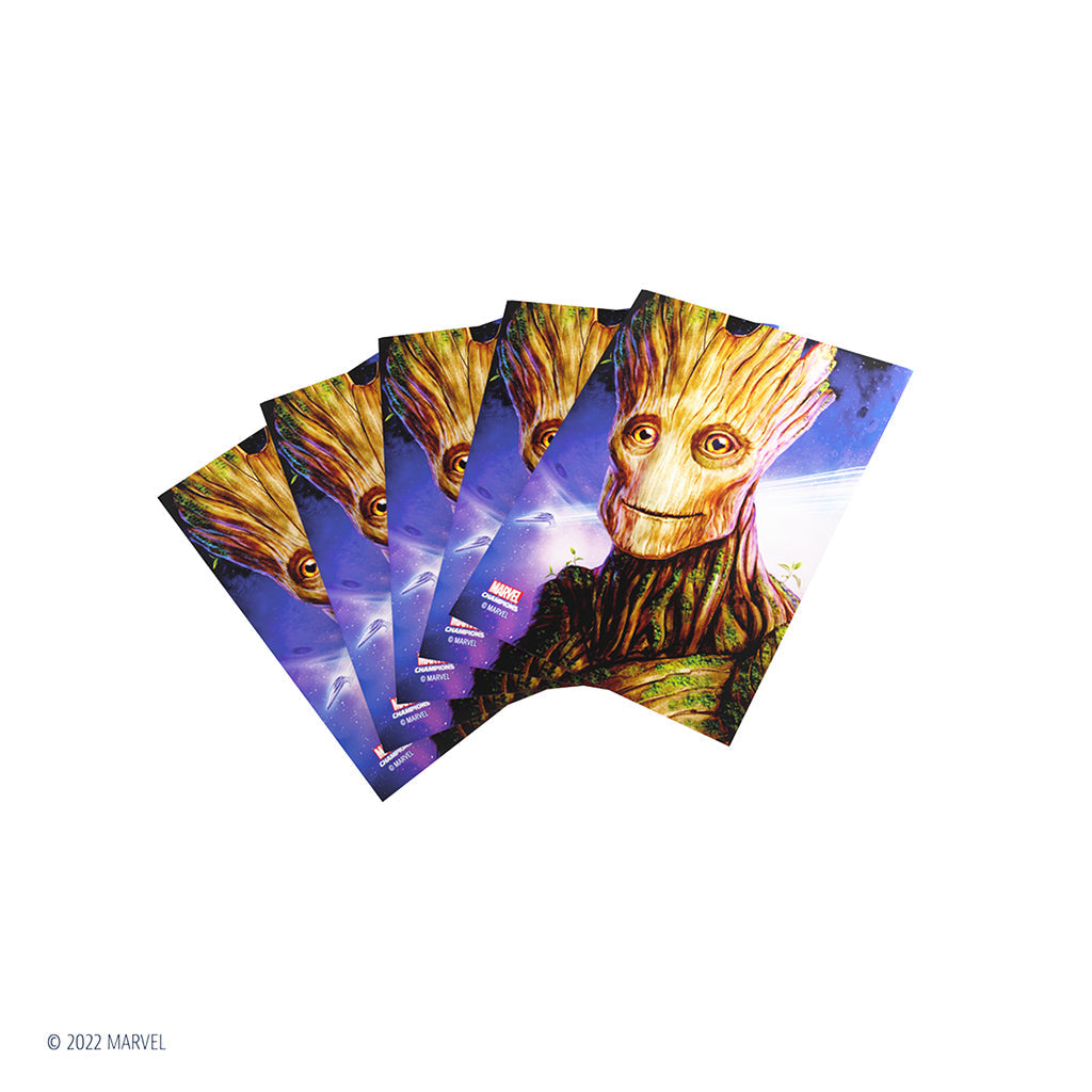 Marvel: Champions Fine Art Sleeves – Groot - Bọc bài cao cấp chính hãng Gamegenic - Góc nhìn khác 3
