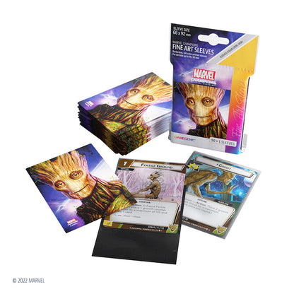 Marvel: Champions Fine Art Sleeves – Groot - Bọc bài cao cấp chính hãng Gamegenic - Hình ảnh bổ sung 4