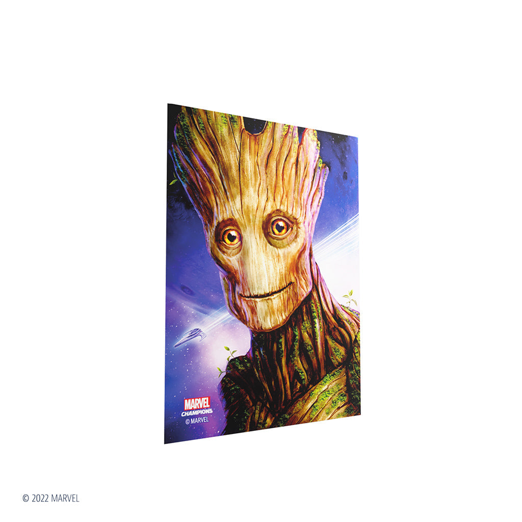 Marvel: Champions Fine Art Sleeves – Groot - Bọc bài cao cấp chính hãng Gamegenic - Hình ảnh chi tiết 2
