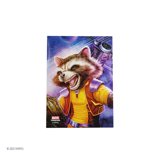 Marvel Champions Fine Art Sleeves – Rocket Raccoon Bọc bài cao cấp Gamegenic - Hình ảnh chi tiết 2