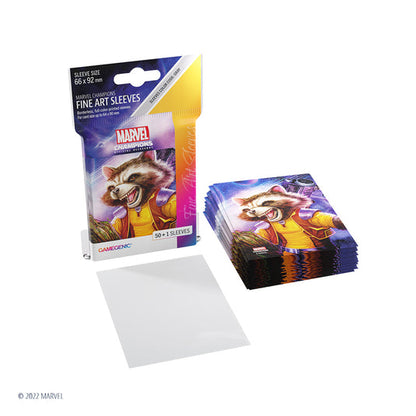 Marvel Champions Fine Art Sleeves – Rocket Raccoon Bọc bài cao cấp Gamegenic - Hình ảnh bổ sung 6