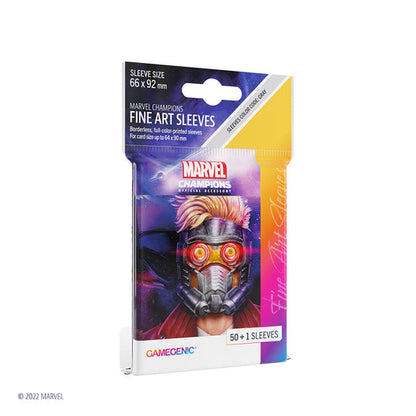 Marvel: Champions Fine Art Sleeves – Star-Lord - Bọc Bài Nghệ Thuật Cao Cấp Gamegenic - Hình ảnh sản phẩm