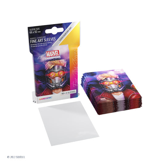 Marvel: Champions Fine Art Sleeves – Star-Lord - Bọc Bài Nghệ Thuật Cao Cấp Gamegenic - Hình ảnh bổ sung 5