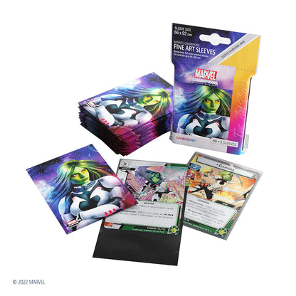 Marvel Champions Fine Art Sleeves – Gamora - Bọc Bài Nghệ Thuật Chính Hãng Gamegenic - Hình ảnh bổ sung 4