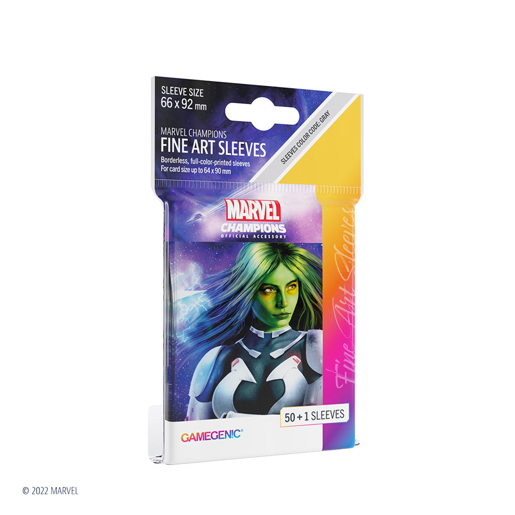 Marvel Champions Fine Art Sleeves – Gamora - Bọc Bài Nghệ Thuật Chính Hãng Gamegenic - Hình ảnh sản phẩm