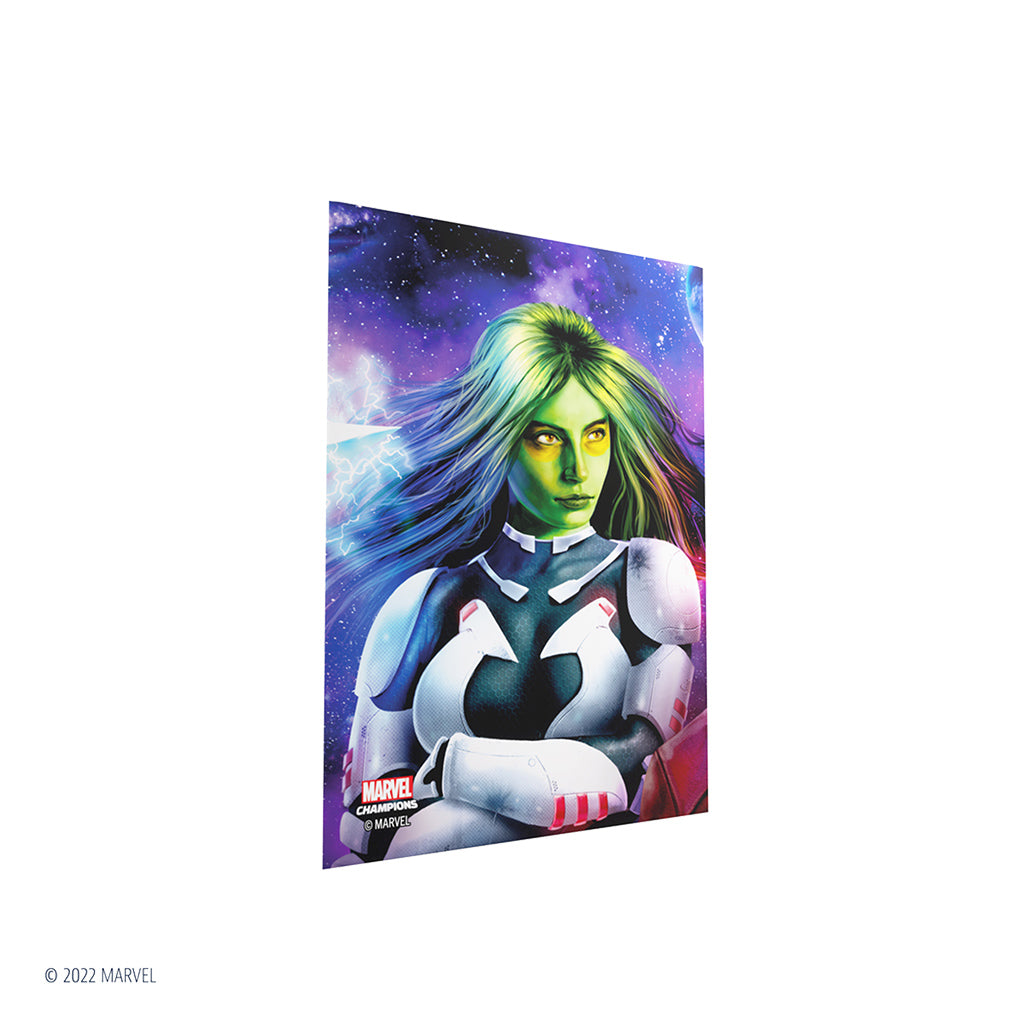Marvel Champions Fine Art Sleeves – Gamora - Bọc Bài Nghệ Thuật Chính Hãng Gamegenic - Hình ảnh chi tiết 2