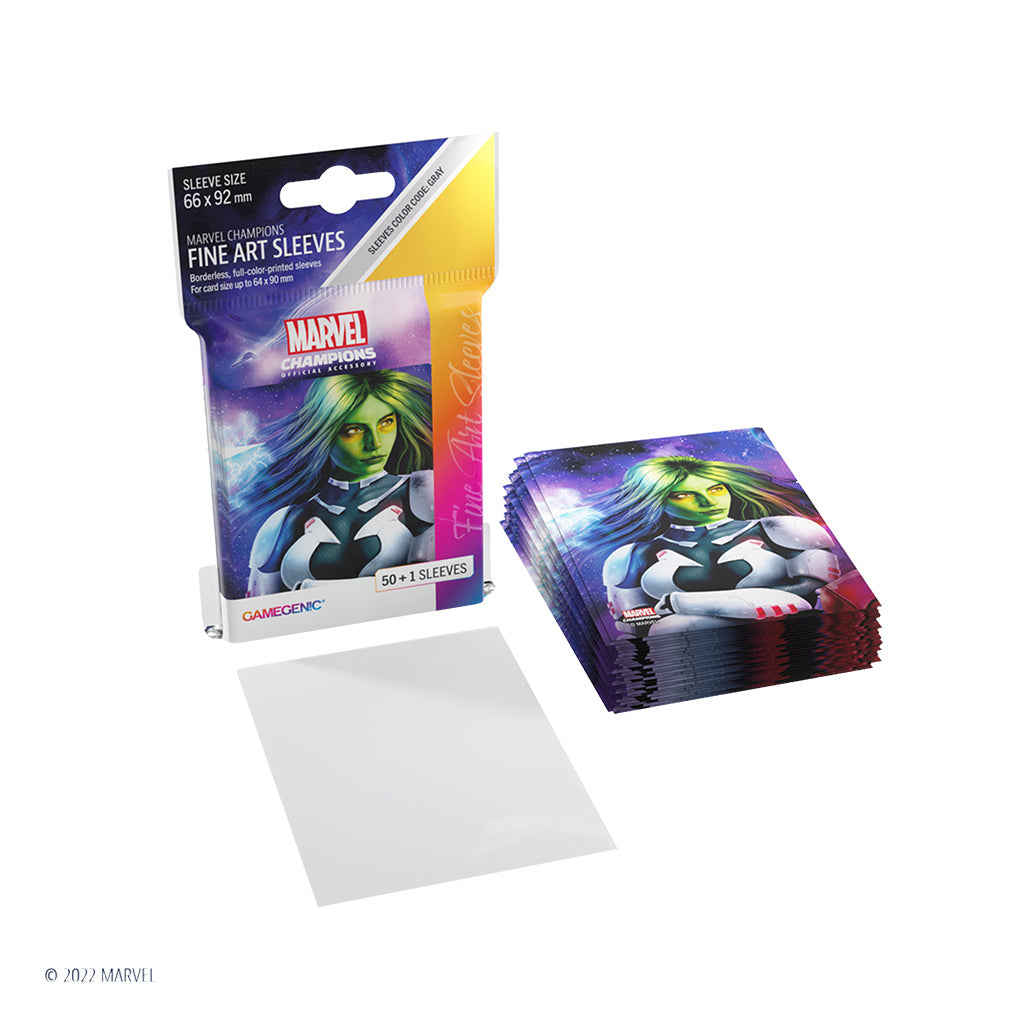 Marvel Champions Fine Art Sleeves – Gamora - Bọc Bài Nghệ Thuật Chính Hãng Gamegenic - Hình ảnh bổ sung 6