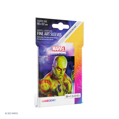 Marvel Champions Fine Art Sleeves – Drax - Bọc bài cao cấp chính hãng Gamegenic - Hình ảnh sản phẩm