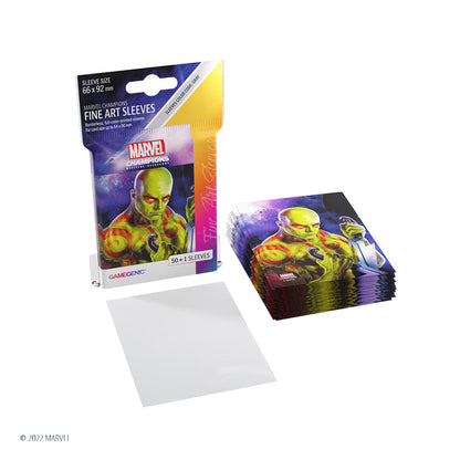Marvel Champions Fine Art Sleeves – Drax - Bọc bài cao cấp chính hãng Gamegenic - Hình ảnh bổ sung 6