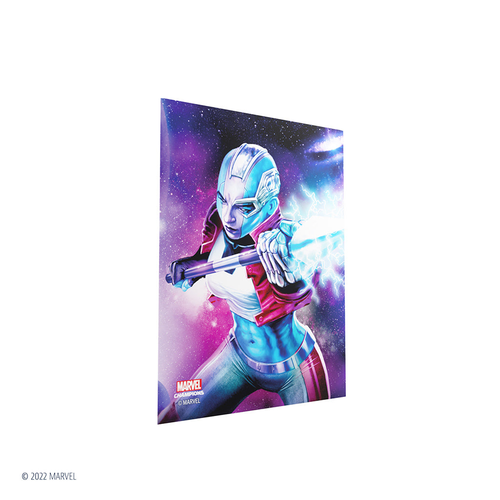 Marvel Champions Fine Art Sleeves – Nebula - Bọc bài (Sleeves) cao cấp - Gamegenic - Hình ảnh chi tiết 2