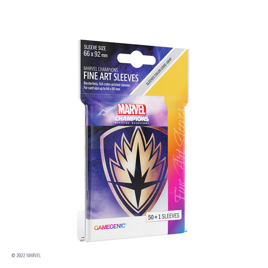 Gamegenic Marvel Champions Official Guardians of the Galaxy Logo Fine Art Sleeves - Bọc bài nghệ thuật cao cấp Gamegenic - Hình ảnh sản phẩm