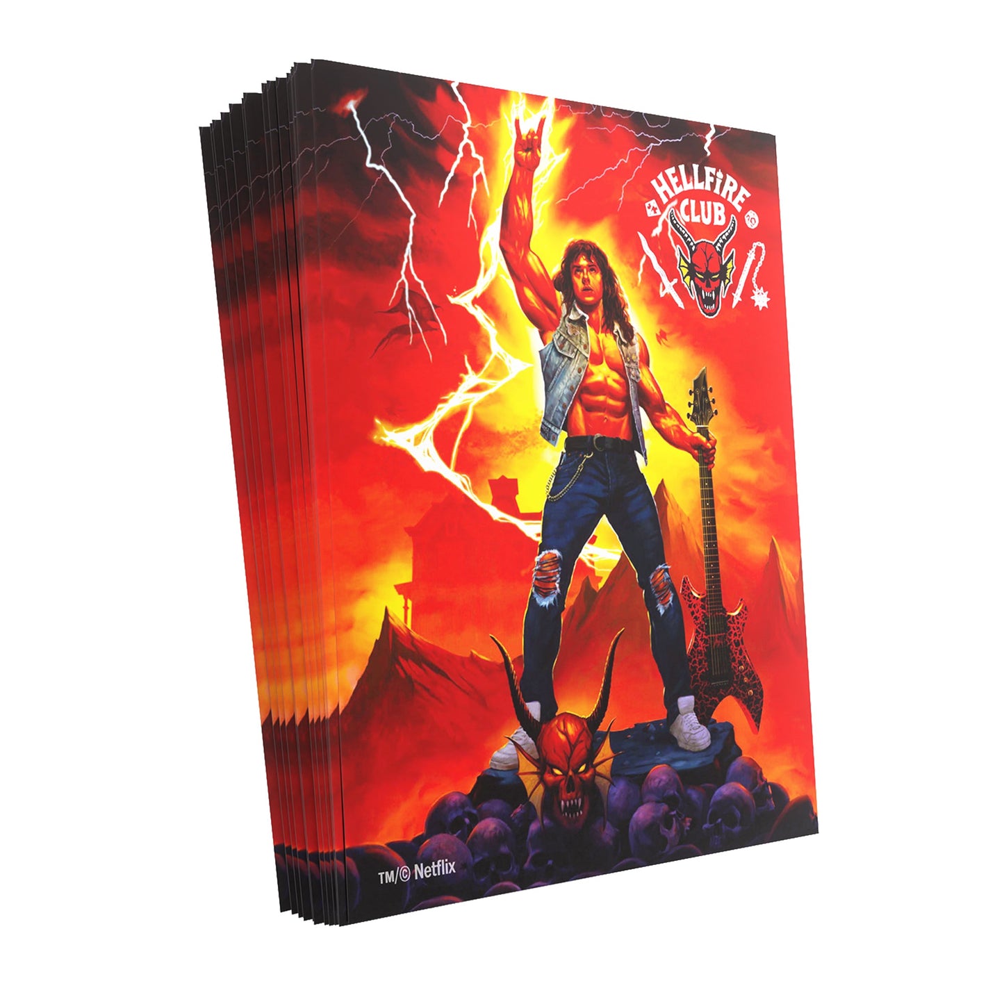 Stranger Things - Hellfire Club Art Sleeves Eddie Munson | Bọc bài TCG nghệ thuật | Gamegenic - Hình ảnh chi tiết 2