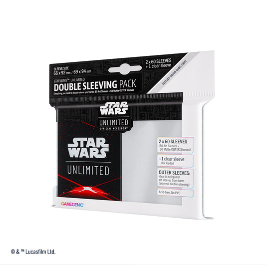Star Wars: Unlimited Art Sleeves Double Sleeving Pack - Space Red - Bộ bọc bài kép cao cấp - Gamegenic