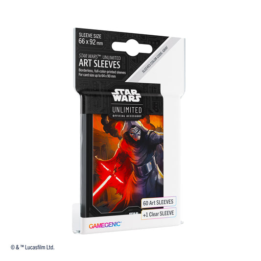 Star Wars: Unlimited Art Sleeve Kylo Ren - Bọc bài bảo vệ cao cấp Gamegenic
