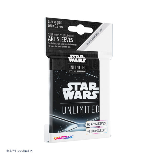 Star Wars: Unlimited Art Sleeves Card Back Black - Bọc bài thẻ bài TCG - Gamegenic