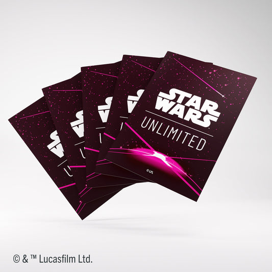 Star Wars: Unlimited Premium Art Sleeve Card Back Magenta - Bọc bài cao cấp - Gamegenic