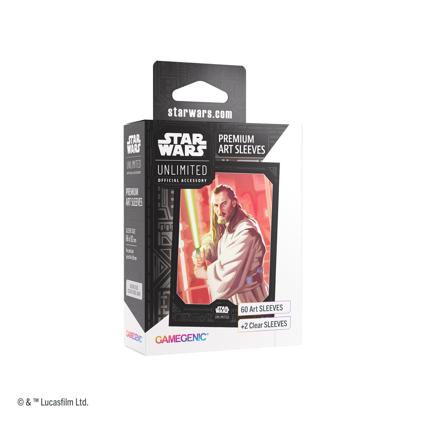 Star Wars: Unlimited Premium Art Sleeve - Qui-Gon Jinn | Bọc Bài TCG Cao Cấp Gamegenic