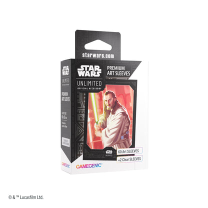 Star Wars: Unlimited Premium Art Sleeve - Qui-Gon Jinn | Bọc Bài TCG Cao Cấp Gamegenic