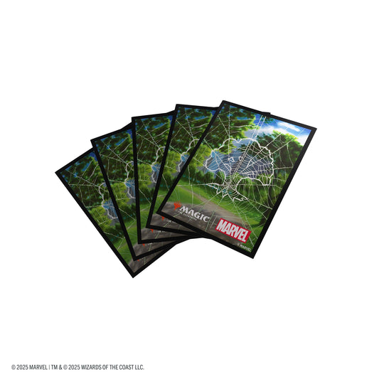 Magic: The Gathering | Marvel's Spider-Man Premium Art Sleeves - Spider-Man Forest - Túi bọc bài cao cấp Gamegenic - Hình ảnh sản phẩm