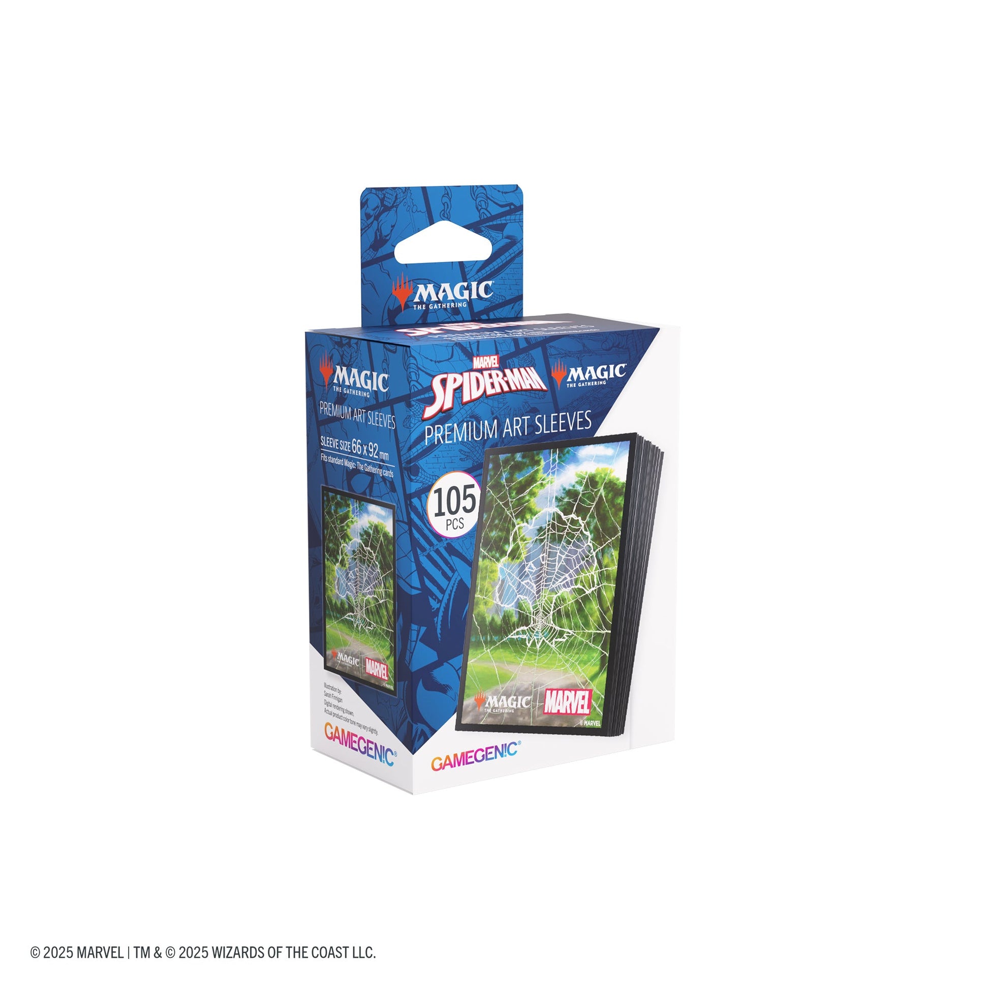 Magic: The Gathering | Marvel's Spider-Man Premium Art Sleeves - Spider-Man Forest - Túi bọc bài cao cấp Gamegenic - Hình ảnh bổ sung 4