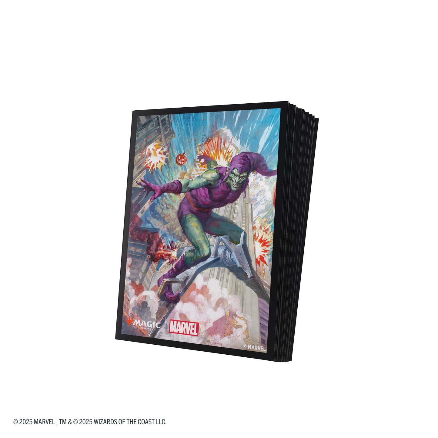 Magic: The Gathering | Marvel's Spider-Man Premium Art Sleeves - Green Goblin - Bọc bài cao cấp - Gamegenic - Hình ảnh chi tiết 2