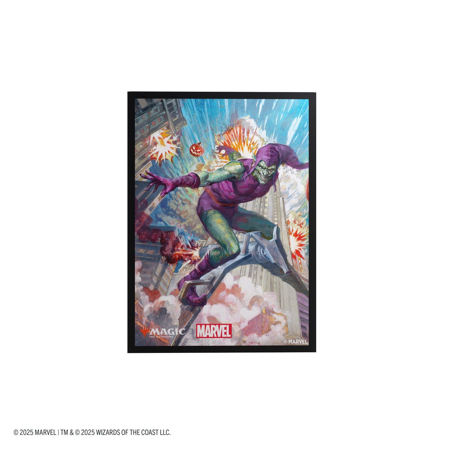 Magic: The Gathering | Marvel's Spider-Man Premium Art Sleeves - Green Goblin - Bọc bài cao cấp - Gamegenic - Góc nhìn khác 3