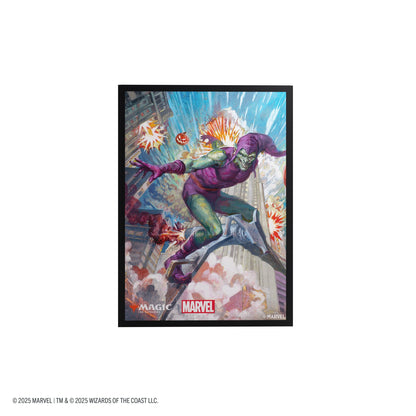 Magic: The Gathering | Marvel's Spider-Man Premium Art Sleeves - Green Goblin - Bọc bài cao cấp - Gamegenic - Góc nhìn khác 3