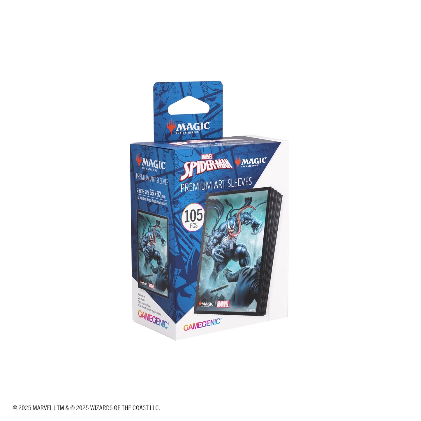Magic: The Gathering | Marvel's Spider-Man Premium Art Sleeves - Venom - Túi bọc bài cao cấp Gamegenic - Hình ảnh bổ sung 4