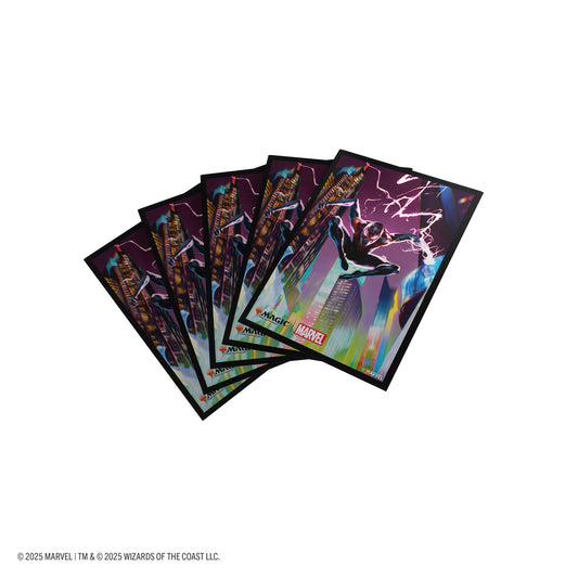 Magic: The Gathering | Marvel's Spider-Man Premium Art Sleeves - Spider-Man Miles Morales - Túi bọc bài cao cấp - Gamegenic - Hình ảnh sản phẩm