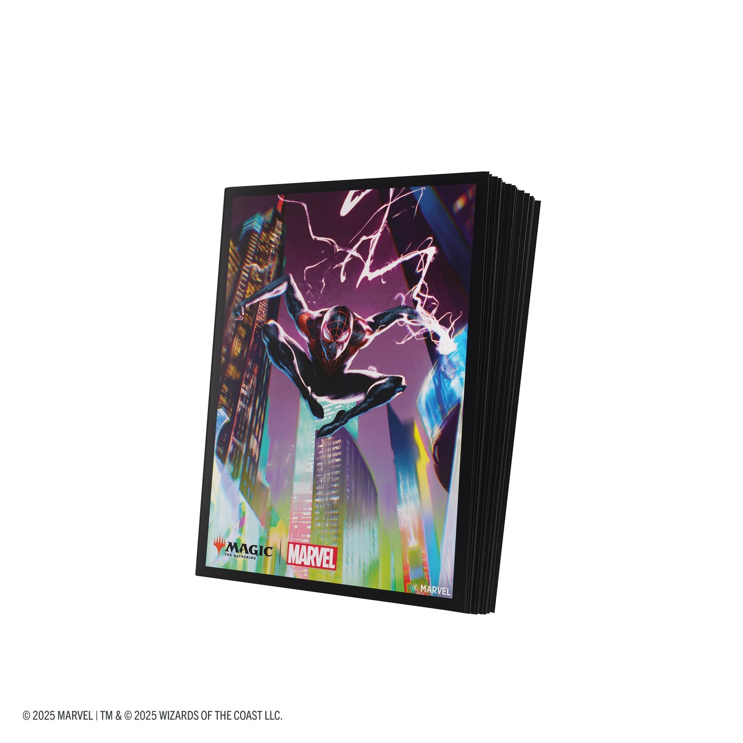 Magic: The Gathering | Marvel's Spider-Man Premium Art Sleeves - Spider-Man Miles Morales - Túi bọc bài cao cấp - Gamegenic - Hình ảnh chi tiết 2