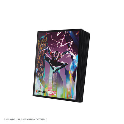 Magic: The Gathering | Marvel's Spider-Man Premium Art Sleeves - Spider-Man Miles Morales - Túi bọc bài cao cấp - Gamegenic - Hình ảnh chi tiết 2