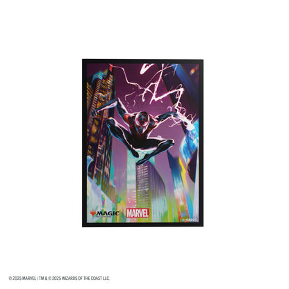 Magic: The Gathering | Marvel's Spider-Man Premium Art Sleeves - Spider-Man Miles Morales - Túi bọc bài cao cấp - Gamegenic - Góc nhìn khác 3