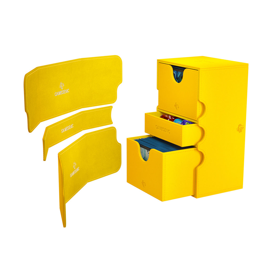 Stronghold 200+ XL Yellow - Hộp Đựng Thẻ Bài 200+ Thẻ Double-Sleeved - Gamegenic - Góc nhìn khác 3
