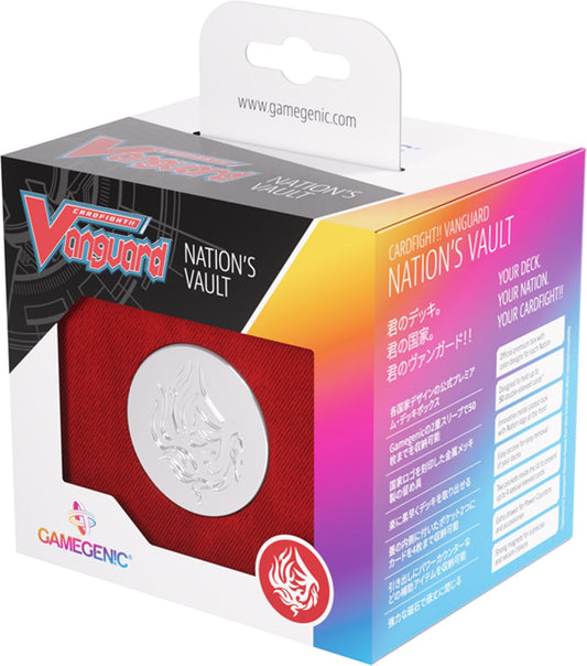 Cardfight Vanguard Nation's Vault - Dragon Empire (Red) - Hộp đựng bài cao cấp - Gamegenic