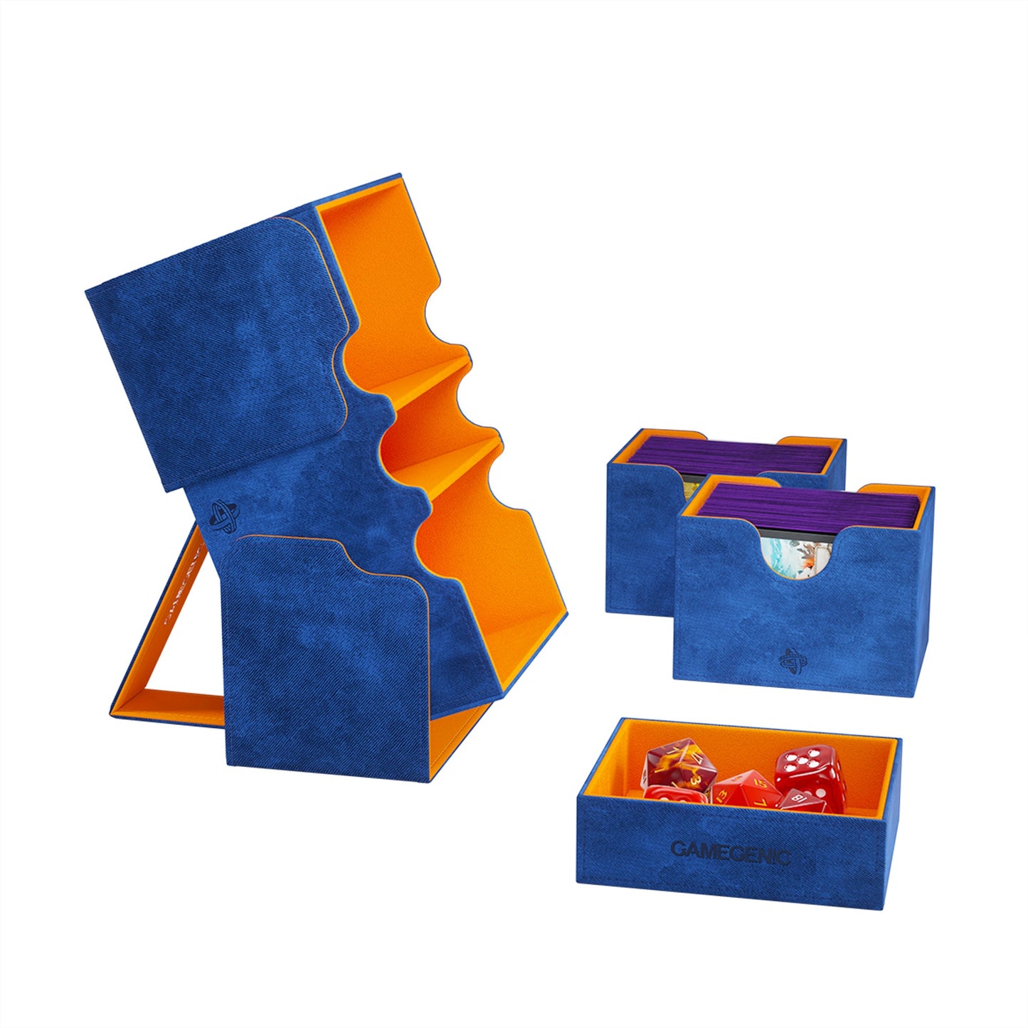 Stronghold 200+ XL Blue/Orange - Hộp Đựng Thẻ Bài TCG Cao Cấp - Gamegenic - Hình ảnh bổ sung 5