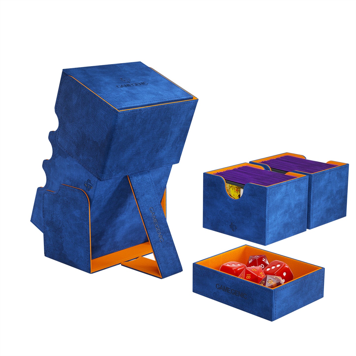 Stronghold 200+ XL Blue/Orange - Hộp Đựng Thẻ Bài TCG Cao Cấp - Gamegenic - Hình ảnh bổ sung 4