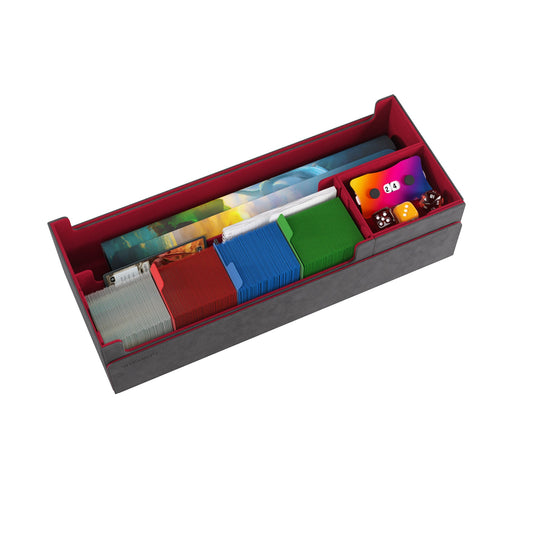 Cards' Lair 1000+ PRO Grey/Red - Hộp đựng thẻ bài và phụ kiện cao cấp - Gamegenic