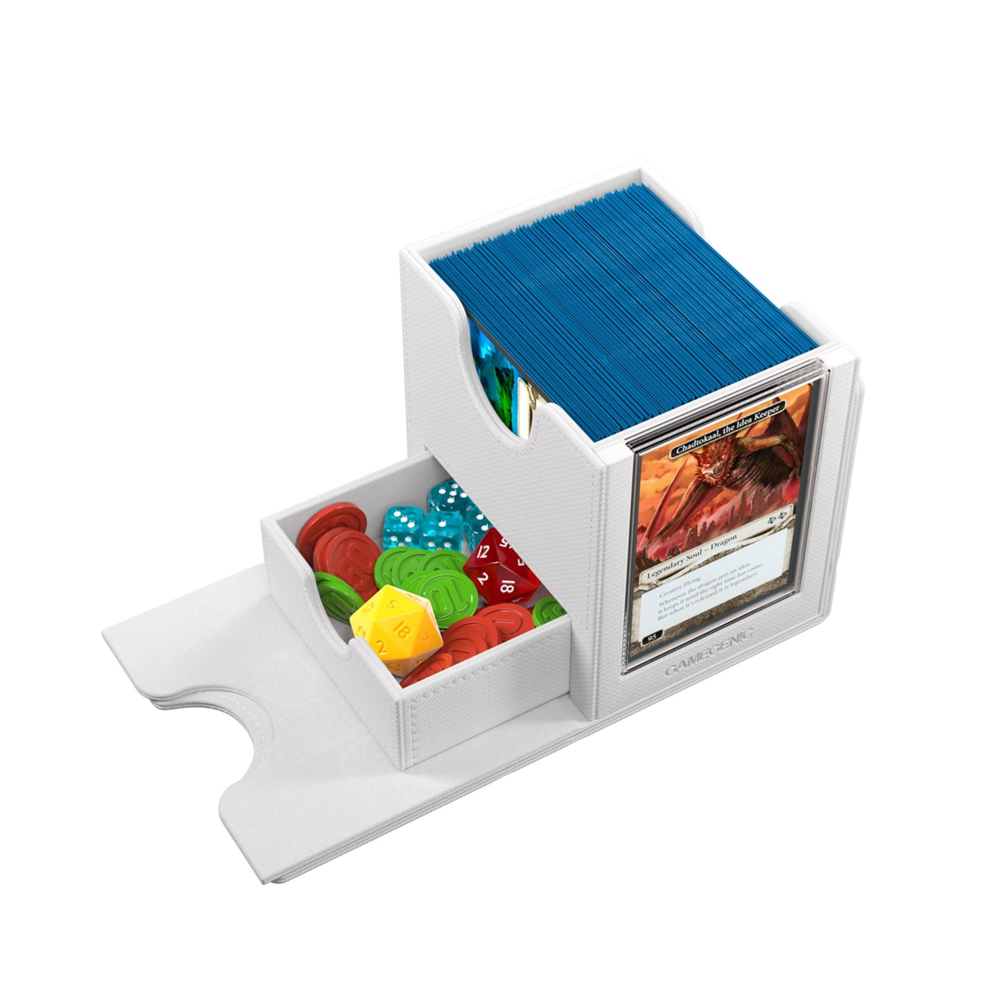 Sidekick Pro 100+ XL Convertible White - Hộp Đựng Thẻ Bài Cao Cấp Gamegenic