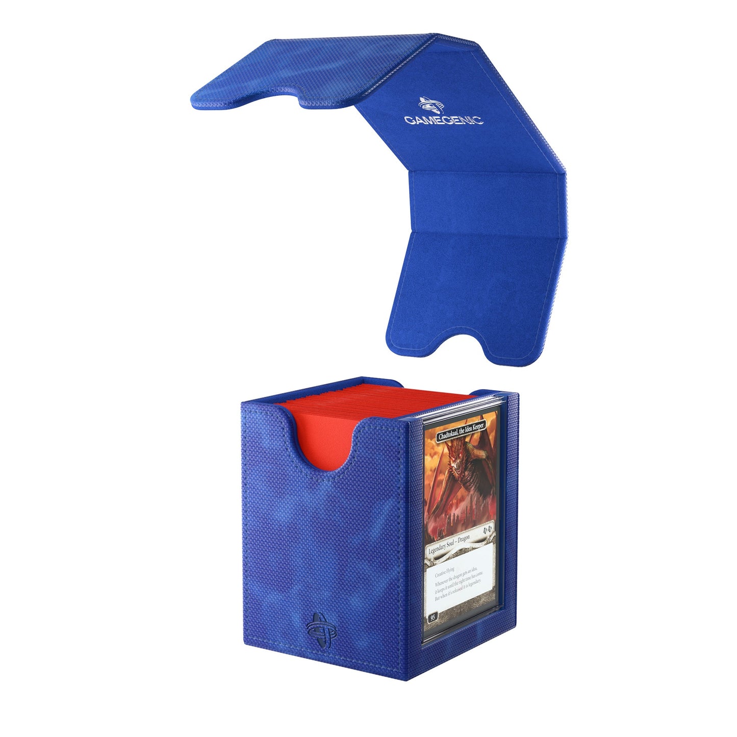 Squire Plus 100+ XL Convertible Deck Box Blue - Hộp đựng bài TCG cao cấp - Gamegenic