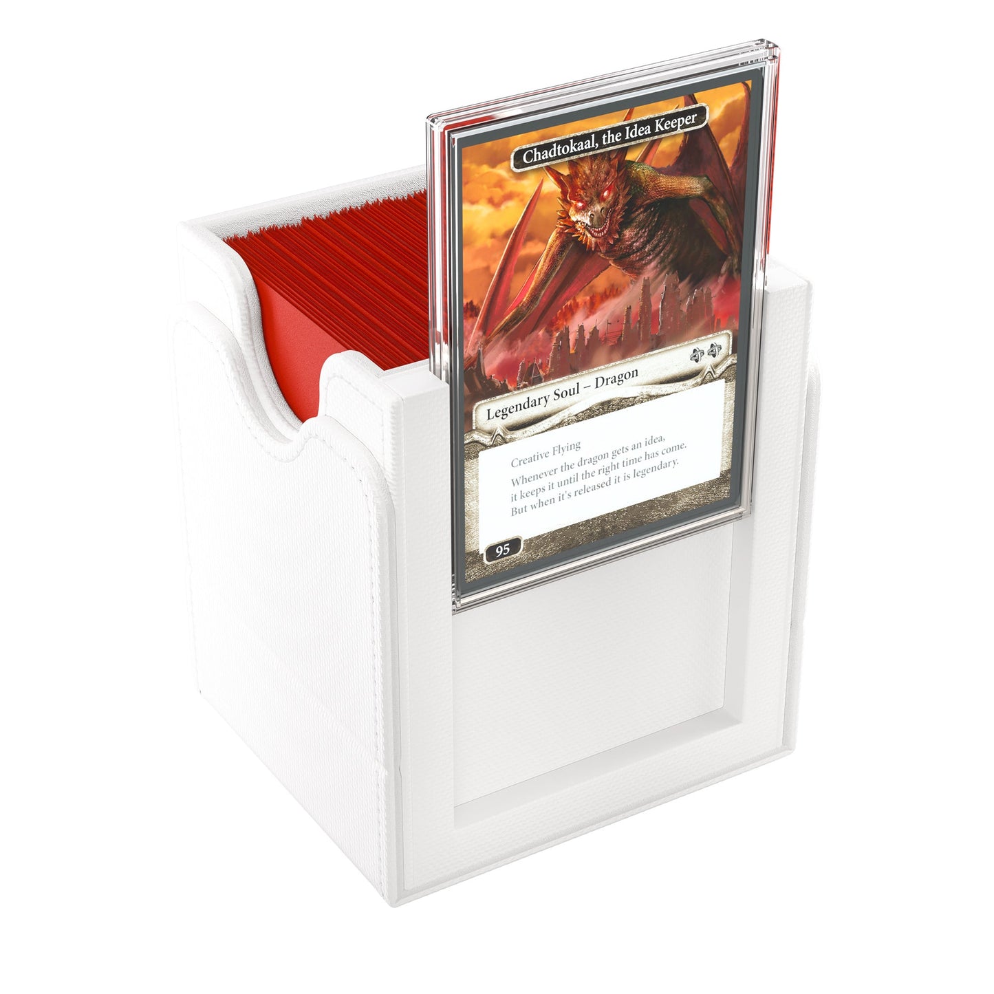 Squire Plus 100+ XL Convertible Deck Box White - Hộp Đựng Bài TCG Cao Cấp - Gamegenic