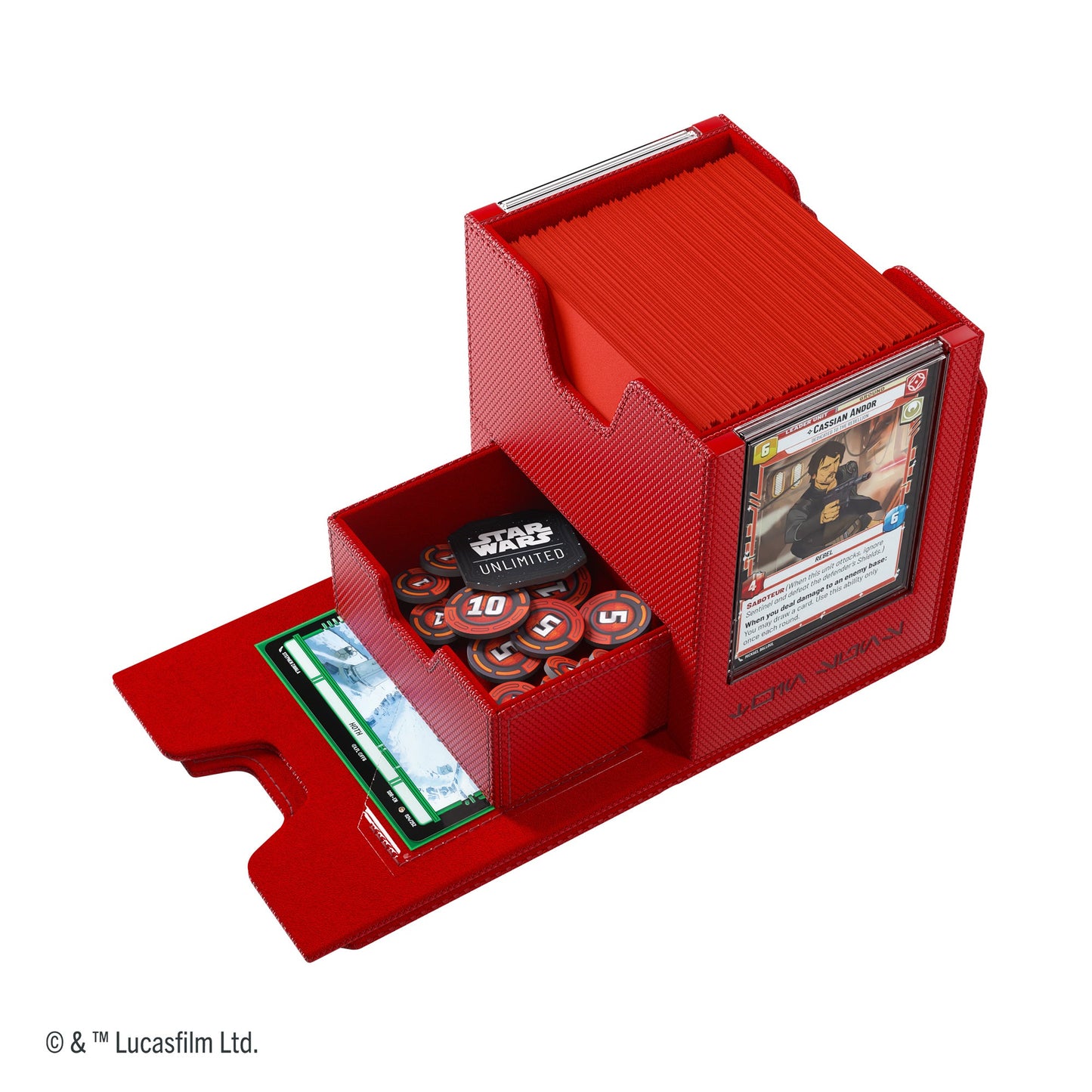 Star Wars: Unlimited Twin Suns Deck Pod Red - Hộp Đựng Bài TCG Cao Cấp - Gamegenic