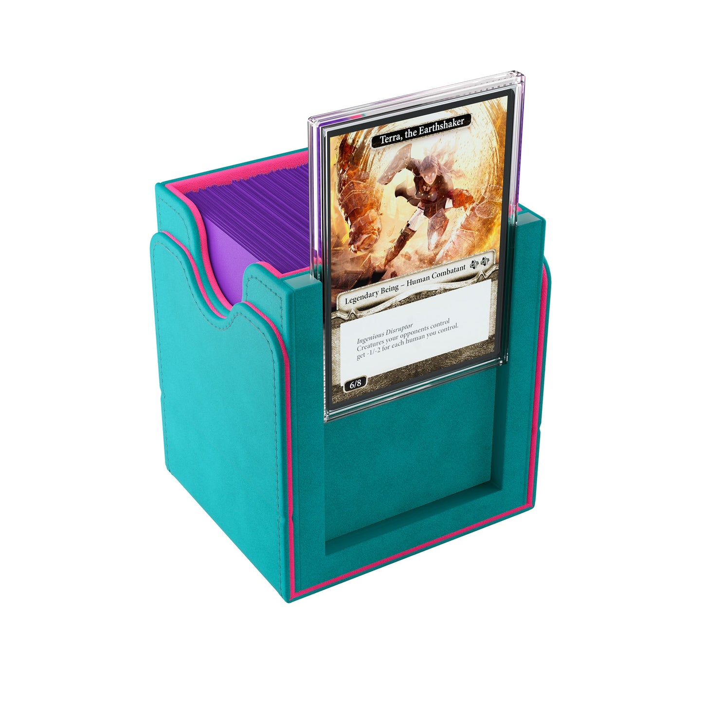 Squire Plus 100+ XL Convertible Teal/Pink - Hộp Đựng Bài Deck Box Cao Cấp - Gamegenic