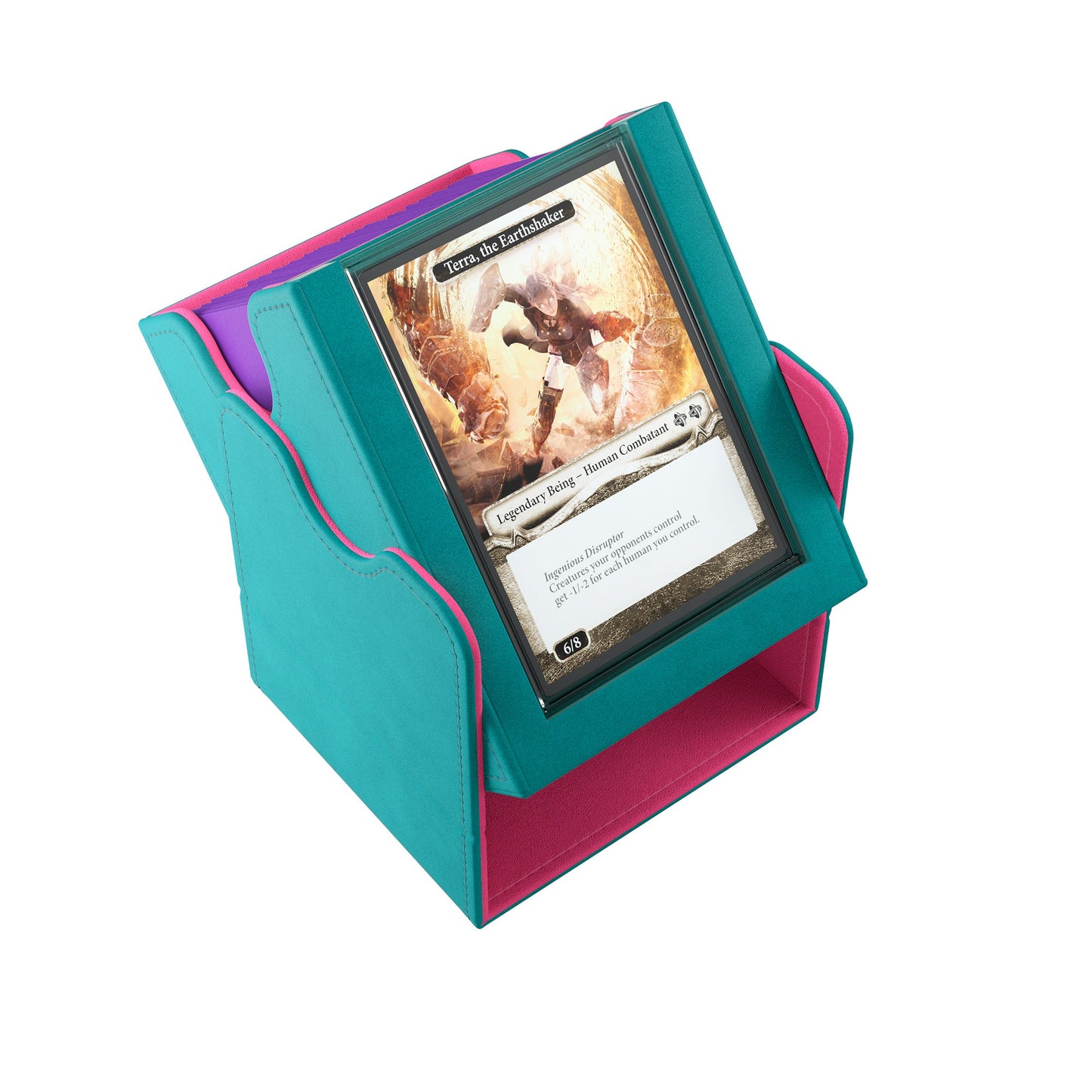 Squire Plus 100+ XL Convertible Teal/Pink - Hộp Đựng Bài Deck Box Cao Cấp - Gamegenic