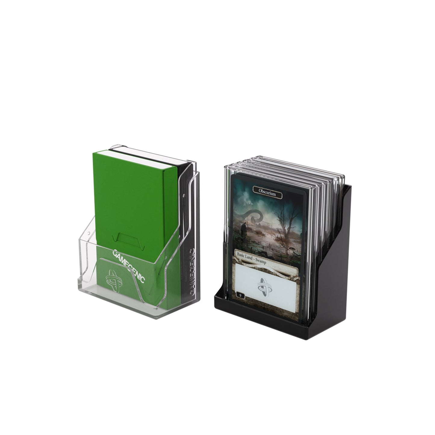Bastion 50+ XL Black/Clear Deck Box - Hộp Đựng Bài TCG Cao Cấp - Gamegenic